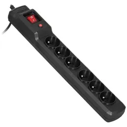 Activejet, Steckdosenleiste, ACJ COMBO 6GN 1 5M Verlängerungskabel 6 AC-Ausgänge Indoor Schwarz (6x, CEE 7/3, 1.50 m)