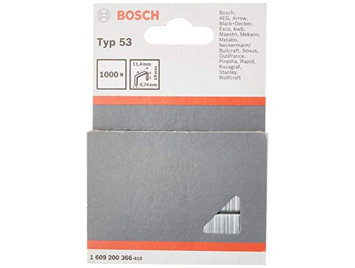 Bosch 1000x Agrafes à fil fin Longueur 10 mm