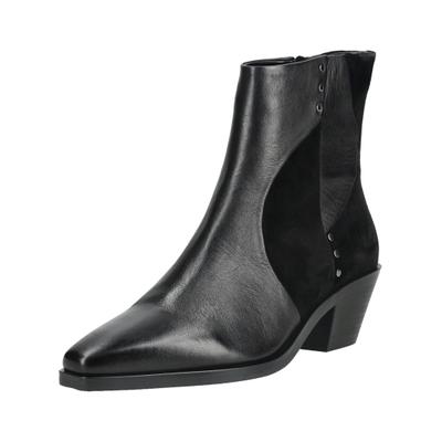 Stiefelette REGARDE LE CIEL "Regarde Le Ciel Stiefelette Leder", Damen, Gr. 40, schwarz, Leder, Schuhe Stiefelette