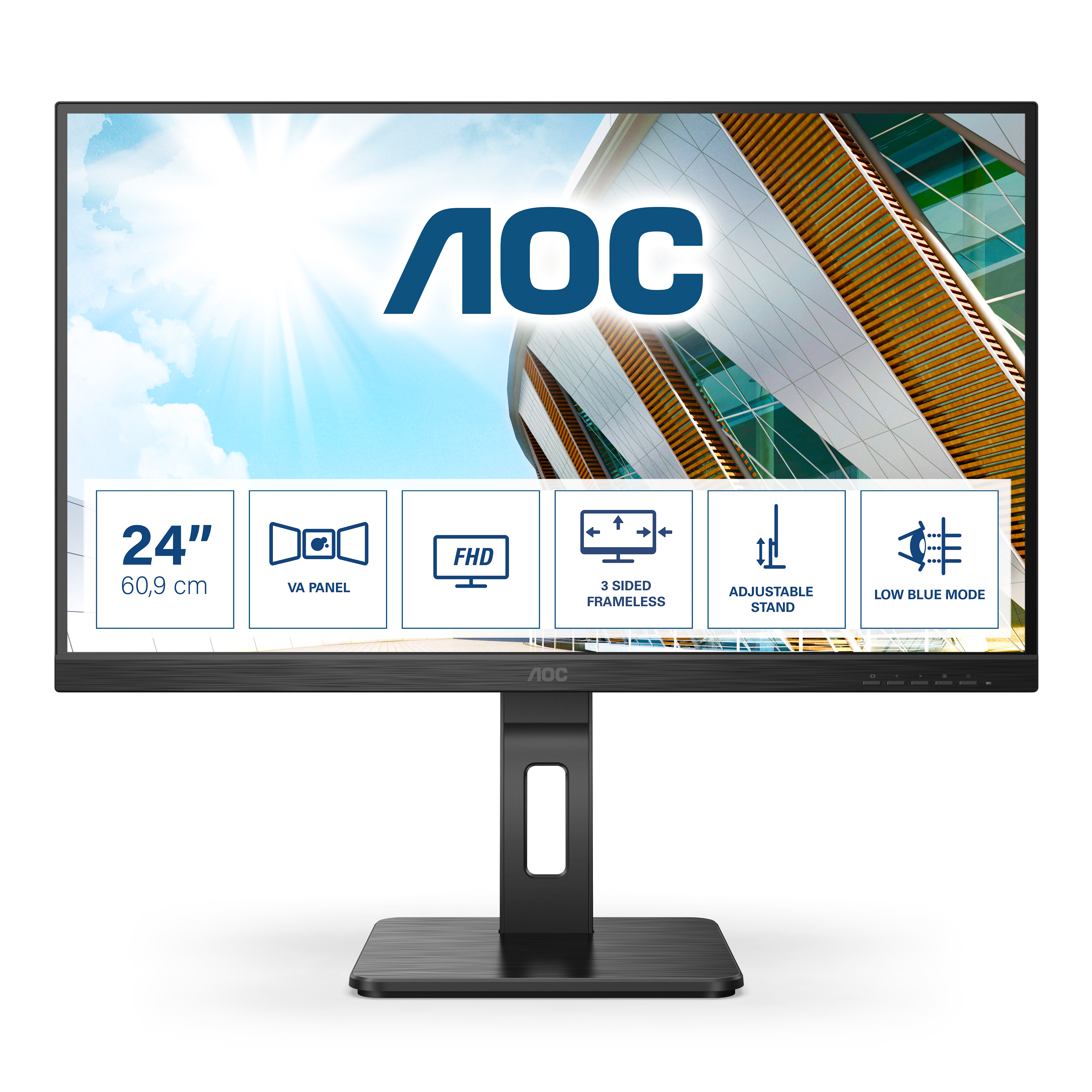 AOC 24P2QM 23.8 Zoll Full HD VA Panel 16:9 75 Hz Monitor
