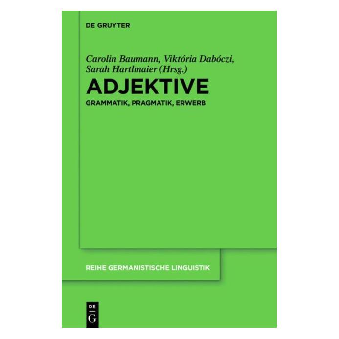 De Gruyter Adjektive (Deutsch, Hardcover) (67764509)