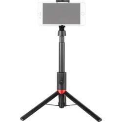 SmallRig 3375 Simorr Portable Selfie Stick Tripod ST20, Selfie Stick, Schwarz