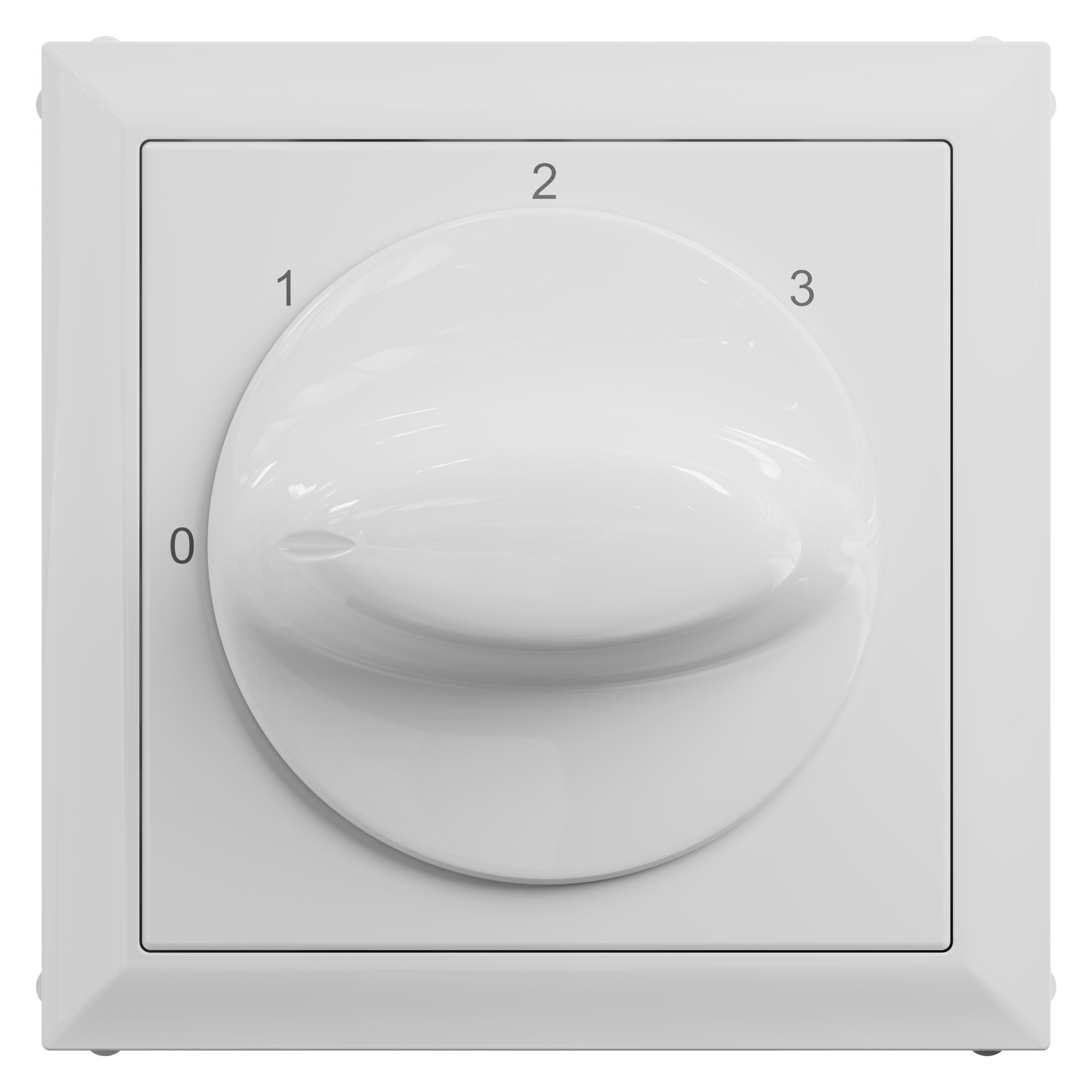 Legrand SEANO Abdeckung für 3-Stufenschalter mit Nullstellung (0, 1, 2, 3) (765132)