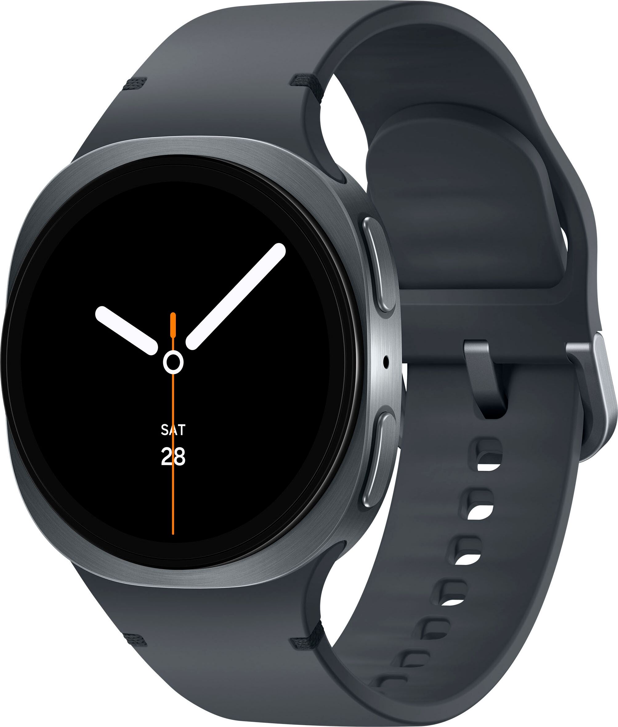 Smartwatch SAMSUNG "Galaxy Watch 8", grau (graphite), Smartwatches, 40mm, ohne eSIM, Smartwatch graphite 40mm, ohne eSIM