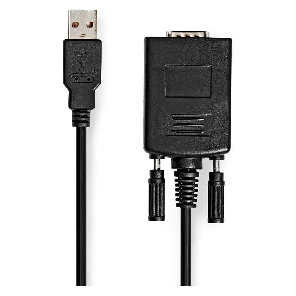 Nedis Konverter USB A auf RS232 männlich USB 2.0 C (CCGW60852BK09)
