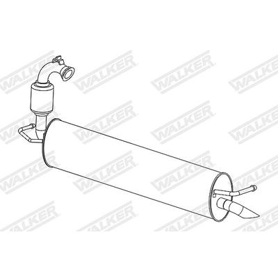 Walker Endschalldämpfer [Hersteller-Nr. 24305] für Renault, Smart