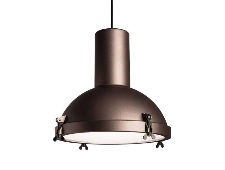 Nemo Hängelampe Projecteur 365, dimmbar, braun / rost, für Wohn- / Esszimmer, Aluminium, Industrielles Design, Pendelleuchte