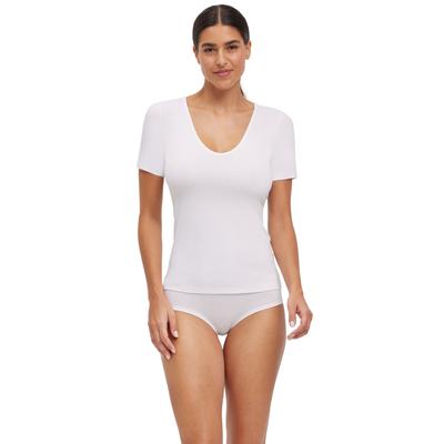 T-Shirt FALKE "Daily Climate Control", Damen, Gr. M, weiß (2000), Shirts T-Shirt