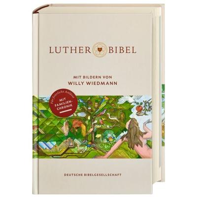 Lutherbibel mit Bildern von Willy Wiedmann. Mit Apokryphen und Familienchronik. Altes und Neues Testament mit den schönsten Bibel-Bildern des