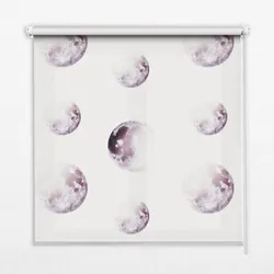 INNENROLLO - Fensterrollo - Rollo - 100x140 cm - Graue Planeten