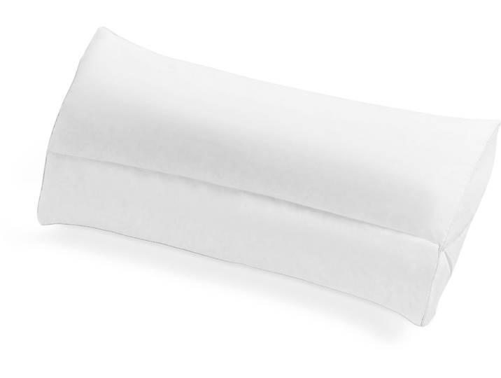 Federkissen HAEUSSLING BodyPerfect ModernLine , weiss (weiß), B:40cm L:80cm, Bezug: 100% Baumwolle, Kopfkissen, Federkissen, Ideal für Seitenschläfer