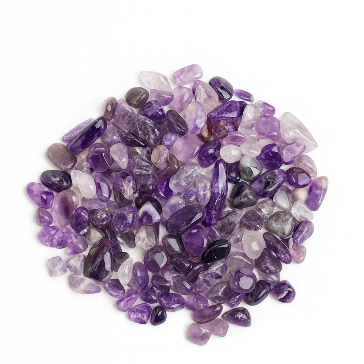 Gepolijste Amethist Clusters - 100 gram - 8-12 mm - Edelstenen voor meditatie
