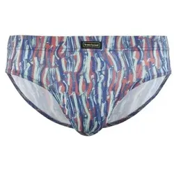 Bruno Banani Sportslip Dance Blau Muster Polyester Large Herren
