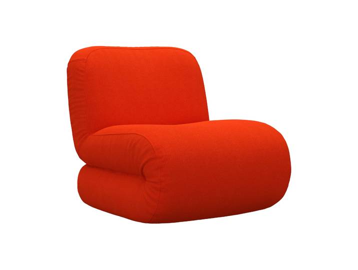 Lammhults Bau Sessel Vidar 0542 Rot, geradlinig