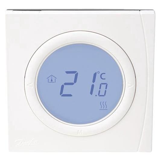 Danfoss BasicPlus2 Raumthermostat, für Fussbodenheizung mit Display5-30C (088U0622)