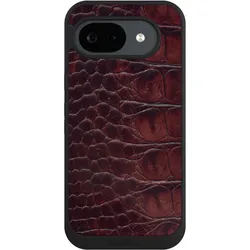 Nivocase Handyhülle für Google Pixel 10a Hülle NIVOpure Case Schwarz Animalprint Krokodil Leder (Google Pixel 10a), Smartphone Hülle, Schwarz
