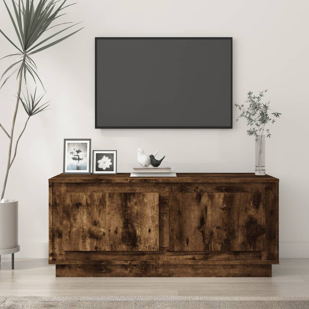 ClassicLiving Edmore Block Coffee Table with Storage Smoked Oak
