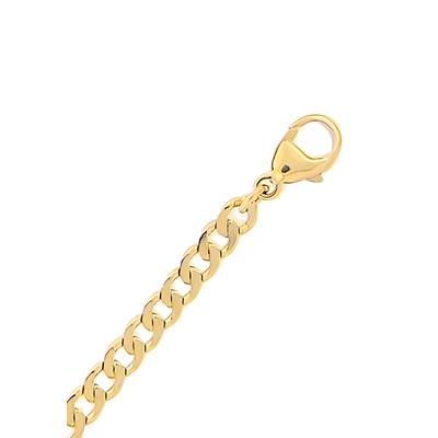 Goldarmband ADELIA´S "Damen 333 Gold Flach Panzer Armband 21 cm Ø 4 mm", gold, Armbänder, Damen, 21, Gelbgold 333 Gold, Gelbgold 333, Gold, Goldarmband, Goldschmuck für Damen