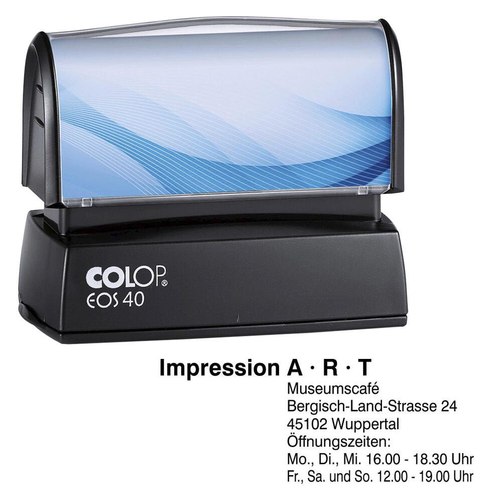 COLOP Textstempel, individualisierbar Eos 40 ohne Logo 137505