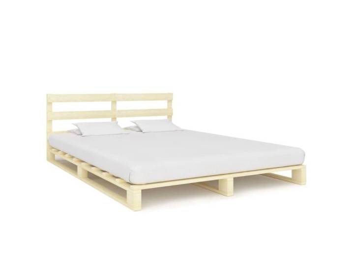 Cadre de lit de palette sans matelas 160x200 cm bois massif pin 285245