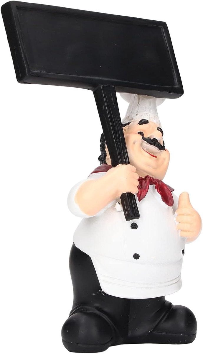 Chef Beeldje Keuken Decoratie Multicolor Hoogte: 20.5 cm