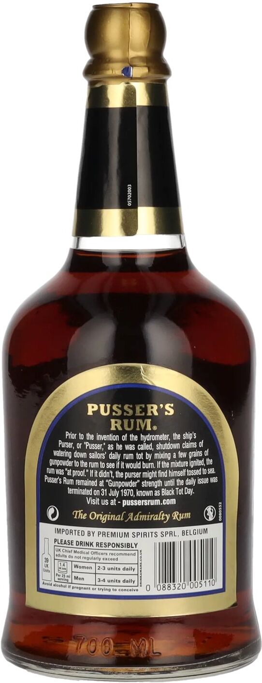 Pusser's Rum Gunpowder Proof 54,5% Vol. 0,7l