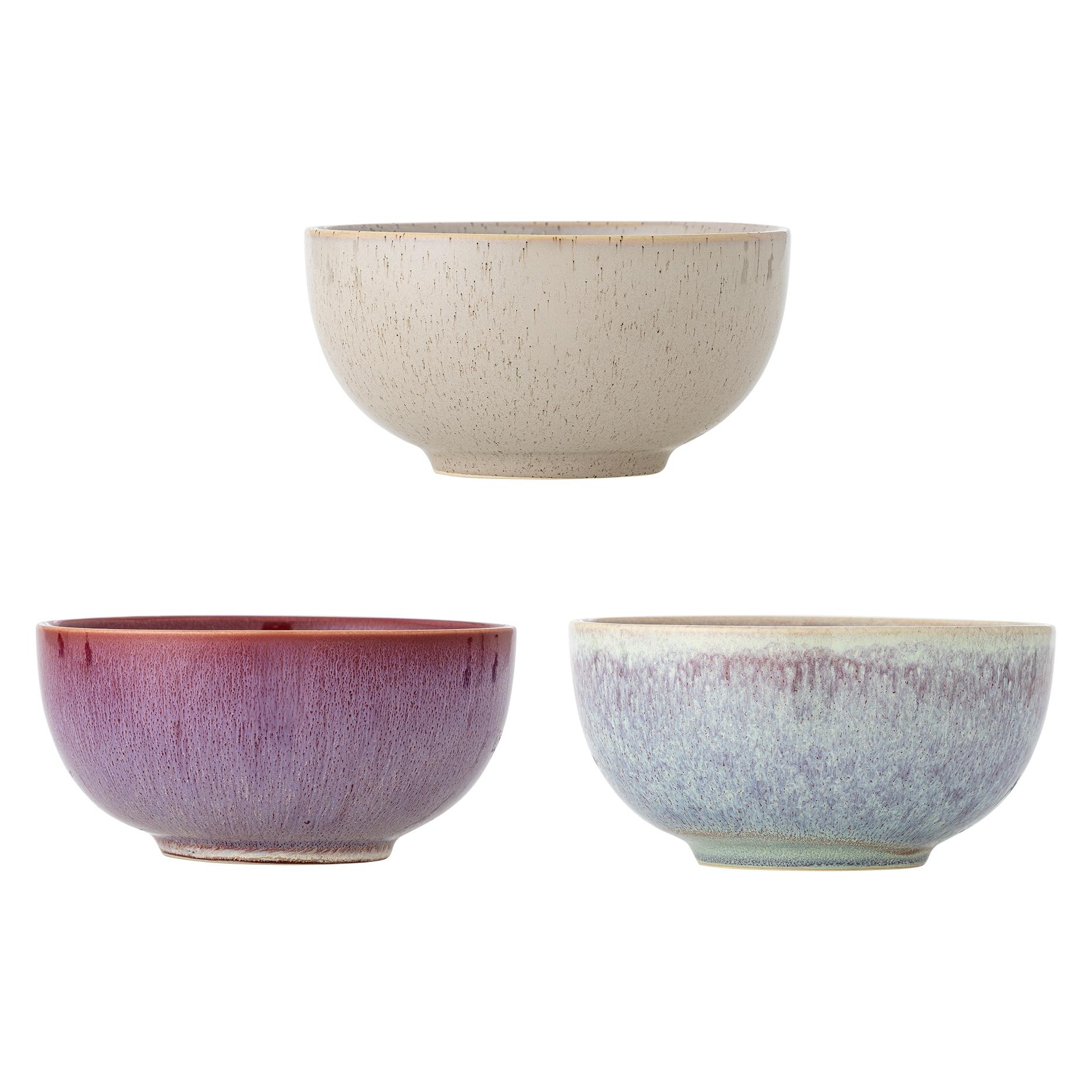 Bloomingville - Addison Bowl - Rose - Stoneware (16 cm, 0.70 l, 3x) (82073103)