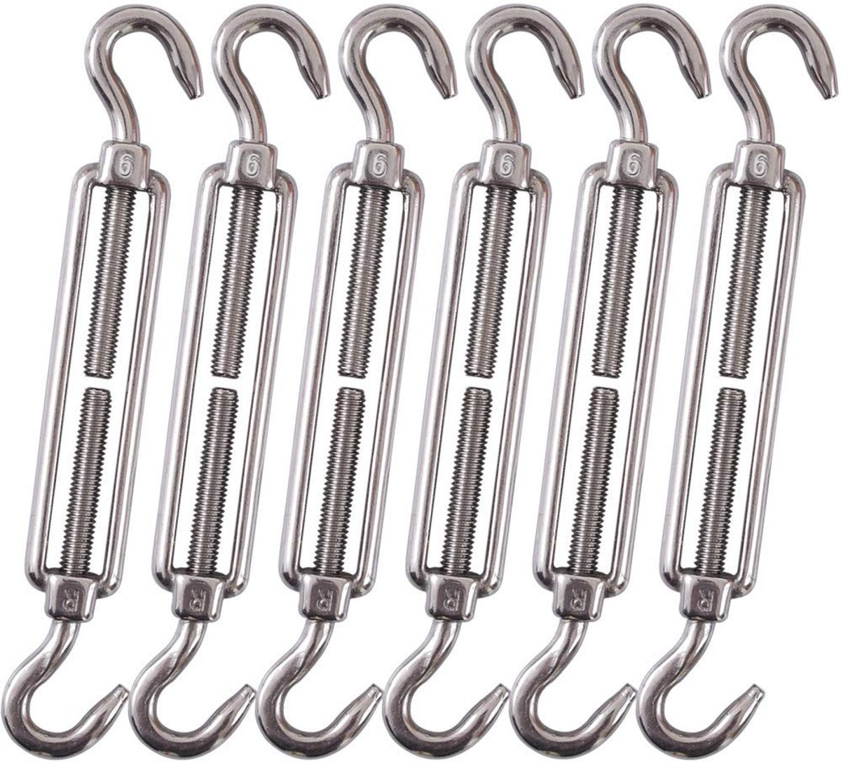 Haak & Haak Spanner M6 - Roestvrij staal 304 - Hoge spanning voor draadspanning