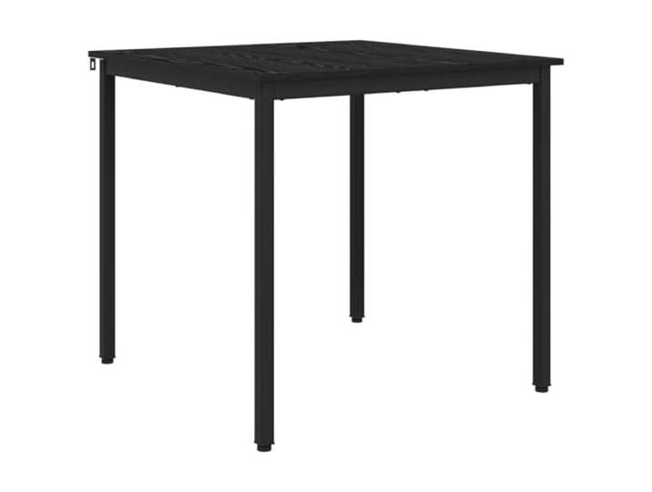 Makastle Esstische 80 x 80 x 75 cm Holzwerkstoff Schwarz Eichen-Optik