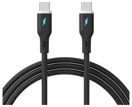 Akyga USB-Kabel USB-C Stecker, USB-C Stecker 1m Schwarz AK-USB-67