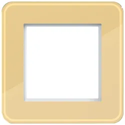 Hager WAD9120X01 LED-Rahmen 1fach, C.8, gilded glass, Hochglanzglas