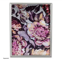 Formano, Bilder, Wandbild Spiegel, floral, rechteckig (52 x 72 cm)