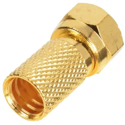 FAS-G 6.7 - F-Stecker, vergoldet, für Ø 6,7 mm Koaxialkabel