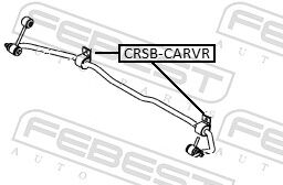 Febest Lagerung, Stabilisator Crsb-Carr Hinterachse Für Chrysler Alfarome/fiat/lanci