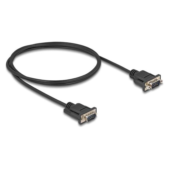 Delock Seriell Kabel RS-232 D-Sub9 Stecker zu Stecker 1 m (1 m) (88000)