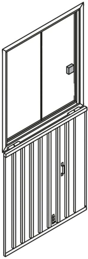 Säbu Leichtmetall Schiebefenster mit Sicherheitsglas (1113)