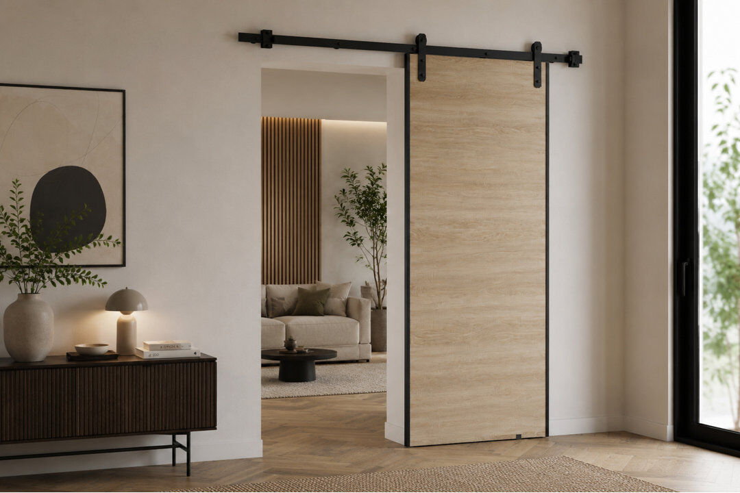 Brayden Studio Door Light Brown 66cm x 205cm