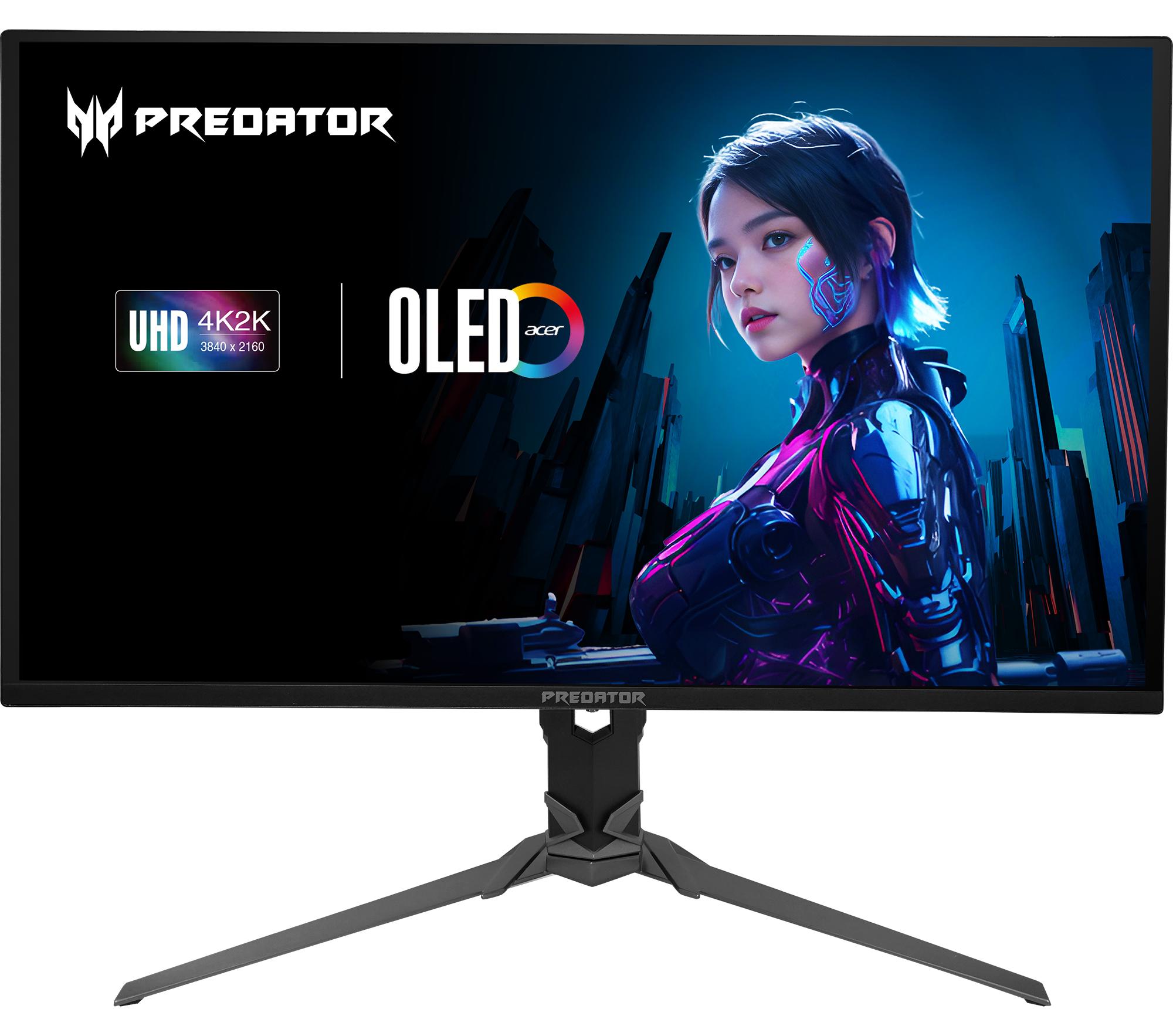 Acer Predator X32 X5 X32X5bmiiphuzx, 80 cm (31.5"), 3840 x 2160 Pixel, 4K Ultra HD, QD-OLED, 0,01 ms, Schwarz
