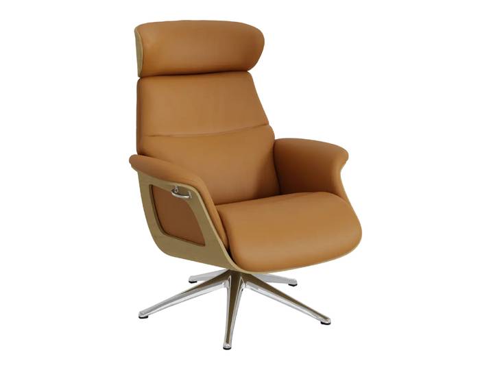 Sessel Fashion Clement, Flexlux, savoy cognac brown, Leder