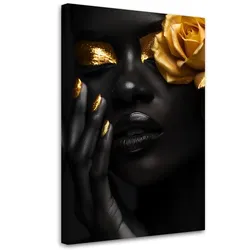 LEINWANDBILD Frau Rose Gold 40x60cm
