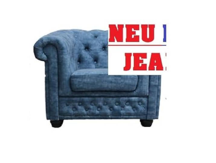 VIENNA INTERNATIONAL FURNITURE Modell: Chesterfield “ Sessel IN BL
