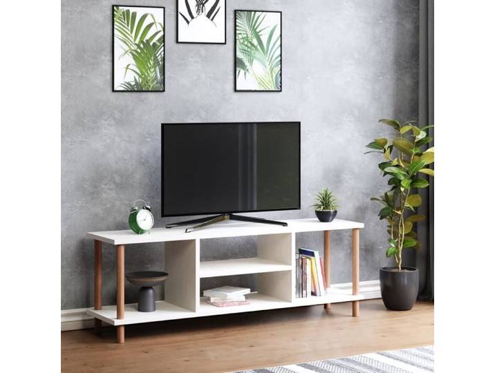 Meuble TV Ærøskøbing 43 x 120 x 29 cm blanc