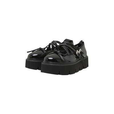 Sneaker BUFFALO "Buffalo DARYA CROSS", Damen, Gr. 39, schwarz, Polyurethan, unifarben, Schuhe Sneaker
