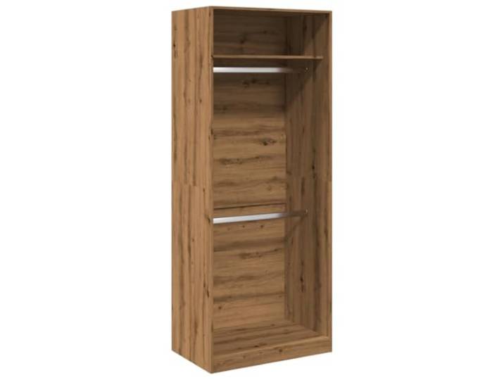 Schrank Eiche Artisan 80x50x200 cm mit 2 Trennwänden, Material Stabile Konstruktion, feuchtigkeitsbeständig, einfache Montage, modernes Design, kompakte Maße