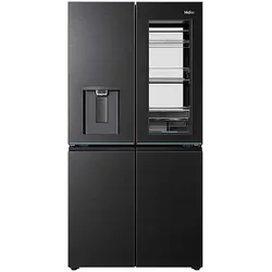 HAIER HCW99F18DHMB, Innenraum schwarz, Horizon Collection French Door Kühlgefrierkombination (700 l, D, 1825 mm hoch, Schwarz)
