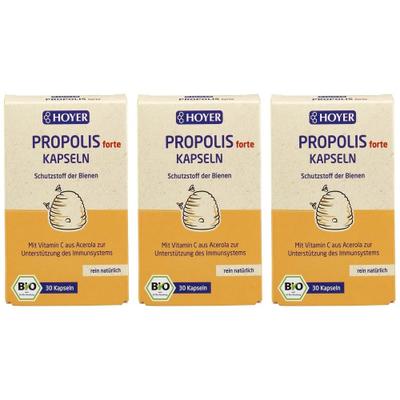 Hoyer Propolis forte Kapseln Bio 3x 3x30 St