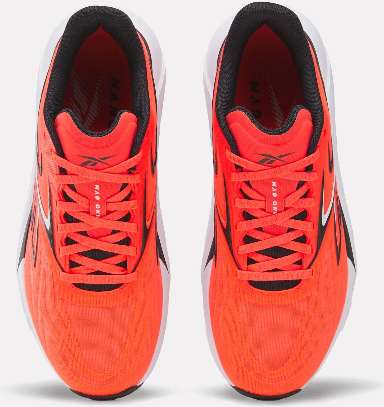 Trainingsschuh REEBOK "NANO GYM 2.0", Herren, Gr. 40, orange (neon cherry), Synthetik, Textil, Schuhe Trainingsschuh, speziell für Gewichtheben oder für die Cardiofläche neon cherry 40