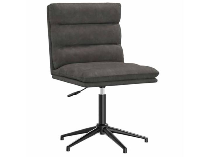 HEFZGDB Esszimmerstuhl Schwarz Kunstleder mit höhenverstellbarem Sitz und robustem Metall-Holz-Gestell für ergonomischen Komfort und langlebige Stabilität