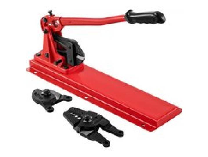 VEVOR 24-Zoll-Tisch-Stauchwerkzeug, Drahtcrimpzange mit Kabelgreifer Crimpkopf Tischcrimpzange 1/16-3/16 Zoll aus legiertem Stahl für 1/2 Zoll Drahtseile