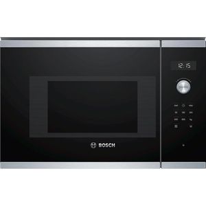 Bosch Mikrowelle BFL524MS0, 800 W, Einbaumikrowelle, schwarz, mit Drehteller, Garraum 20 L